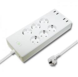 Qoltec 6 Plug +4 USB 1.8 m (51789)