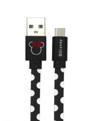 Disney Cablu Disney USB Type-C Minnie Dots Black (DUSMIN019)