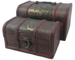 WatchBox Cufar din Lemn și Alamă pentru Ceasuri și Bijuterii WZ3162 (WZ3162)