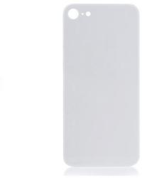 tel-szalk-014282 Apple iPhone 8 fehér akkufedél, hátlap nagy lyukú kamera-kivágással (tel-szalk-014282)
