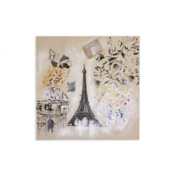 Mendola Tablou pictat manual Paris, dimensiunea 60x60cm
