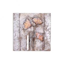 Mendola Tablou pictat manual Frozen Flowers, dimensiunea 30x30cm