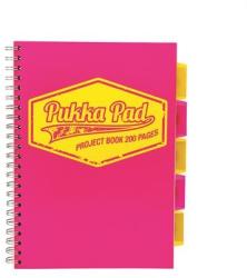 Pukka Pad Neon Project Book A4 - kockás 100 lap