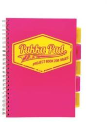 Pukka Pad Neon Project Book A5 - Spirálfüzet kockás 100 lap
