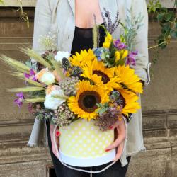 ImodFlowers Cutia cu floarea soarelui