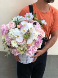 ImodFlowers Cutie cu flori pastelate