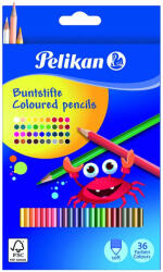 Pelikan Creioane Colorate Lacuite 36 Culori Pelikan (700139)