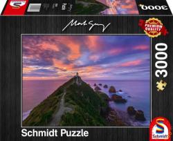 Schmidt Spiele Nugget Point Lighthouse - Új-Zéland - Mark Gray 3000 db-os (59348)