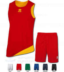 ERREA CHICAGO & MAXI SKIN SET kifordíthatós kosárlabda mez + nemkifordíthatós nadrág SZETT - piros-sárga