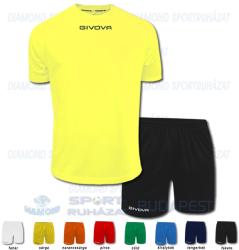 GIVOVA ONE & ONE SET futball mez + nadrág SZETT - UV sárga