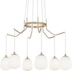 Ideal Lux Lustra KAROUSEL SP6, IDEAL LUX, D72, G9, 6x40W, Alama Satinat