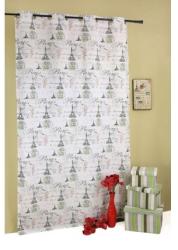 Mendola Draperie Tour Mendola Home Textiles, 140x245cm, cu inele, gri-verde