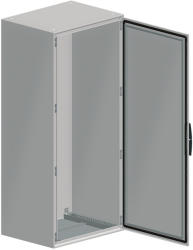 Schneider Electric Spacial SM NSYSM2010502D Monoblokk fém szekrény, teli ajtóval, 2000x1000x500, IP55, szerelőlap nélkül, oldallappal, nem sorolható, 2 ajtós, Spacial SM (Schneider NSYSM2010502D) (NSY