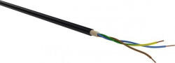  Erőátviteli / földkábel (NYY-O / E-YY-O) 3x2, 5 mm2, fekete, tömör, réz, PVC szigetelésű, 0, 6/1Kv-os kábel (V16163)