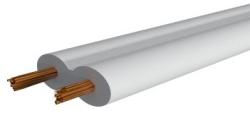 MZSL H03VH-H 2X0, 75 mm2 300/300V FEHÉR (MZSL) (V3286)