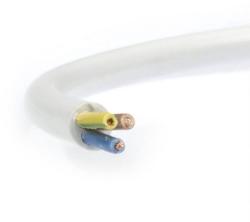 MT (H05VV-F) 3x0, 75 mm2, 1 fm kiszerelés, fehér sodrott réz PVC szigetelésű 300/500V kábel (V3493)