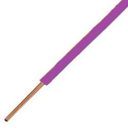 MCU (H07V-U) 1x6 mm2 lila tömör réz PVC szigetelésű 450/750V vezeték (V3955)