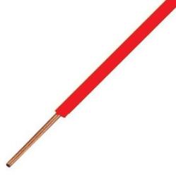  MCU (H07V-U) 1x4 mm2 piros tömör réz PVC szigetelésű 450/750V vezeték (V30146)