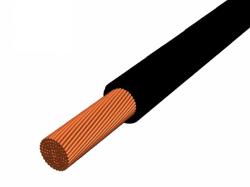 MKH (H07V-K) 1x1, 5 mm2 fekete sodrott réz PVC szigetelésű 450/750V vezeték (V3794)