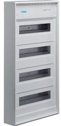  Hager Volta VA48B Műanyag kiselosztó 48 modul, 4 sor, ajtó nélkül, IP30, falon kívüli, Volta (Hager VA48B) (VA48B)