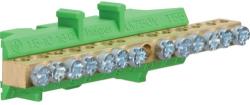 Hager Golf KM13E N/PE sín 6x16mm2+7x10mm2, L=85mm, talpra szerelt, zöld (Hager KM13E) (KM13E)