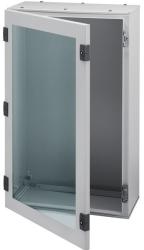 Hager Orion plus FL162A Falra szerelhető fém szekrény, átlátszó ajtóval, 500x400x200, IP65, szerelőlap nélkül, Orion plus (Hager FL162A) (FL162A)