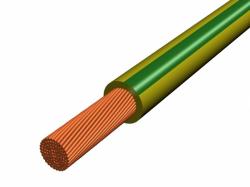 H07Z-K 1x1, 5 mm2 zöld/sárga 450/750V sodrott réz halogenmentés szigetelésű vezeték (V4031)