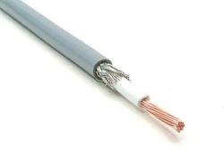  LiYCY (árnyékolt elektronikai) 1x0, 25 mm2 szürke sodrott réz PVC szigetelésű 350V kábel (V4960)