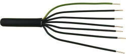 Erőátviteli / földkábel (NYY-O / E-YY-O) 7x1, 5 mm2, fekete, tömör, réz, PVC szigetelésű, 0, 6/1Kv-os kábel (V16199)