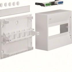 Hager Gamma GD110N Műanyag minielosztó, 10 modul, 1 sor, ajtó nélkül, IP30, falon kívüli, Gamma (Hager GD110N) (GD110N)