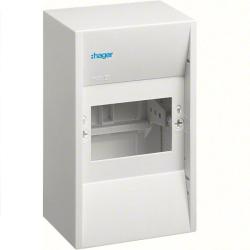Hager Gamma GD104N Műanyag minielosztó, 4 modul, 1 sor, ajtó nélkül, IP30, falon kívüli, Gamma (Hager GD104N) (GD104N)