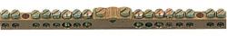 Hager Golf K156 N/PE sín 1x25mm2+8x16mm2+8x10mm2, L=121, 5mm, talp nélkül (Hager K156) (K156)