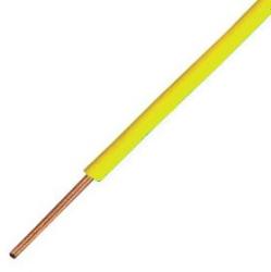  MCS (H05V-U) 1x1 mm2 sárga tömör réz PVC szigetelésű 300/500V vezeték (V3441)