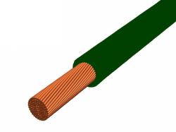  MCSKH (H05V-K) 1x0, 75 mm2 zöld sodrott réz PVC szigetelésű 300/500V vezeték (V3403)