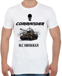 printfashion m4 sherman - Férfi póló - Fehér (1706043)