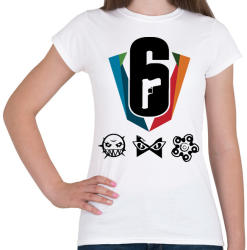 printfashion Rainbow Six - Női póló - Fehér (1728506)