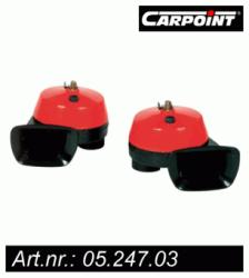 Set 2 claxoane auto Carpoint 12V 108W 112dB cu 2 tonuri 524703 (524703)