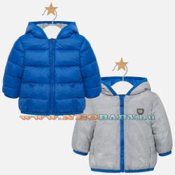 Mayoral Moda Fiú kifordítható kapucnis téli kabát / kék 1p - 12 hó 2416 - 37
