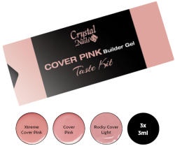 Crystalnails Cover Pink Builder Gel Taste kit