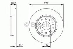 Bosch Disc frana VW JETTA IV (162, 163) (2010 - 2016) BOSCH 0 986 479 677