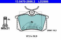 ATE Set placute frana, frana disc VW BORA (1J2) (1998 - 2005) ATE 13.0470-2886.2