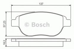 Bosch Set placute frana, frana disc PEUGEOT 206 Hatchback (2A/C) (1998 - 2016) BOSCH 0 986 495 225