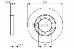 Bosch Disc frana FORD TRANSIT caroserie (2006 - 2014) BOSCH 0 986 479 A34