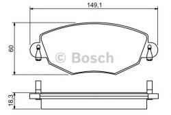 Bosch Set placute frana, frana disc FORD MONDEO III (B5Y) (2000 - 2007) BOSCH 0 986 495 230