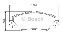 Bosch Set placute frana, frana disc TOYOTA AURIS (NRE15, ZZE15, ADE15, ZRE15, NDE15) (2006 - 2012) BOSCH 0 986 494 174