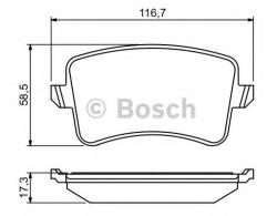 Bosch Set placute frana, frana disc AUDI A4 (8K2, B8) (2007 - 2015) BOSCH 0 986 494 254