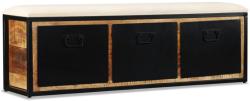 vidaXL Bancă depozitare cu 3 sertare, lemn masiv de mango 120x30x40 cm (244581)