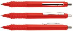 ICO Golyóstoll nyomógombos 0, 8mm, műanyag piros test Apollo K, írásszín piros (9010142015) - tonerpiac