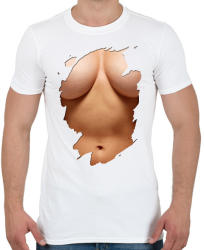 printfashion Funny Tits - Férfi póló - Fehér (1748919)