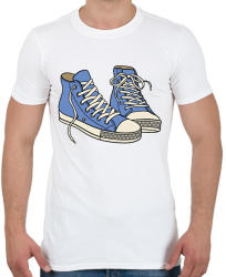 printfashion Converse Sneakers - Férfi póló - Fehér (1738010)